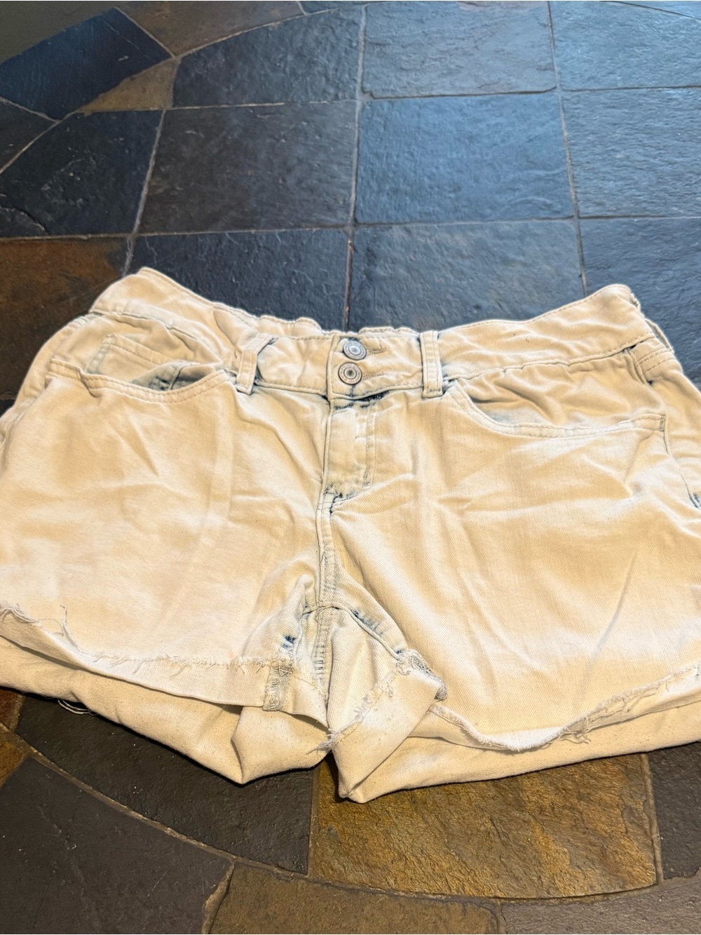 SO Light Beige Denim Jean Shorts